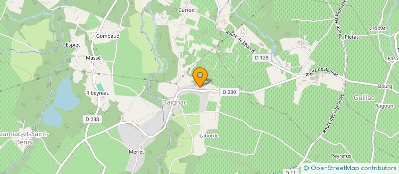 localisation de l'entreprise MONSIEUR CHRISTOPHE LABARTHE  DAIGNAC