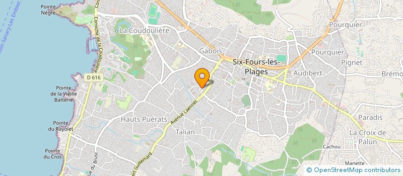 localisation de l'entreprise MONSIEUR CHRISTOPHE LABBAT à SIX-FOURS-LES-PLAGES