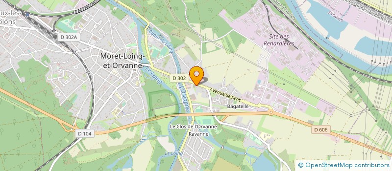 localisation de l'entreprise MONSIEUR CHRISTOPHE LABERGERE  MORET-LOING-ET-ORVANNE