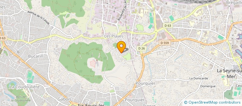 localisation de l'entreprise MONSIEUR CHRISTOPHE LACHESNAYE  SIX-FOURS-LES-PLAGES