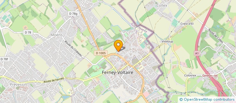 localisation de l'entreprise MONSIEUR CHRISTOPHE LACOUR à FERNEY-VOLTAIRE