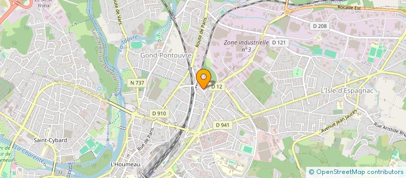 localisation de l'entreprise MONSIEUR CHRISTOPHE LACOURARIE  GOND-PONTOUVRE