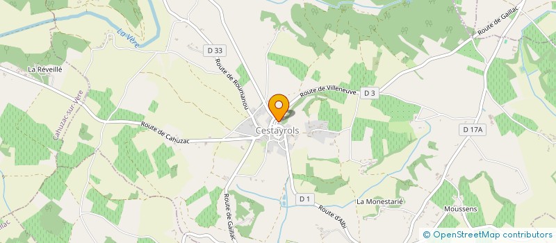 localisation de l'entreprise MONSIEUR CHRISTOPHE LACROUX  CESTAYROLS