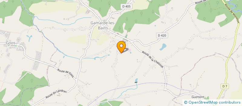 localisation de l'entreprise MONSIEUR CHRISTOPHE LAFFERRERE  GAMARDE-LES-BAINS