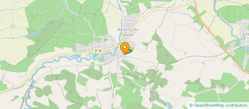 localisation de l'entreprise MONSIEUR CHRISTOPHE LAFFONT  BELVEZE-DU-RAZES