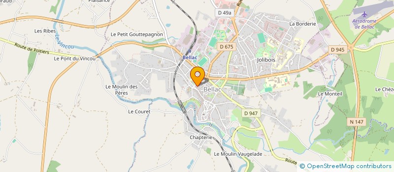 localisation de l'entreprise MONSIEUR CHRISTOPHE LAFLEUR  BELLAC