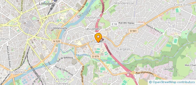 localisation de l'entreprise MONSIEUR CHRISTOPHE LAGARDE à LIMOGES