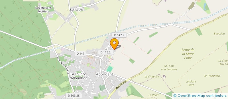 localisation de l'entreprise MONSIEUR CHRISTOPHE LAGODIE à ABONDANT