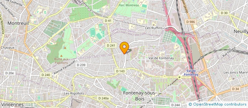 localisation de l'entreprise MONSIEUR CHRISTOPHE LAGORCE à FONTENAY-SOUS-BOIS