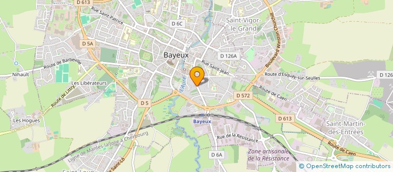 localisation de l'entreprise MONSIEUR CHRISTOPHE LAGRANGE à BAYEUX