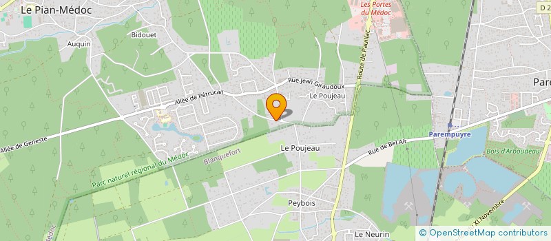 localisation de l'entreprise MONSIEUR CHRISTOPHE LAHOUSSERE à LE PIAN-MEDOC