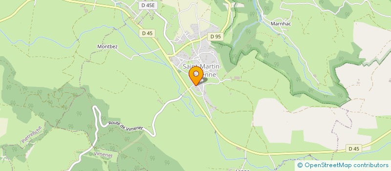 localisation de l'entreprise MONSIEUR CHRISTOPHE LAISSAC  SAINT-MARTIN-DE-LENNE