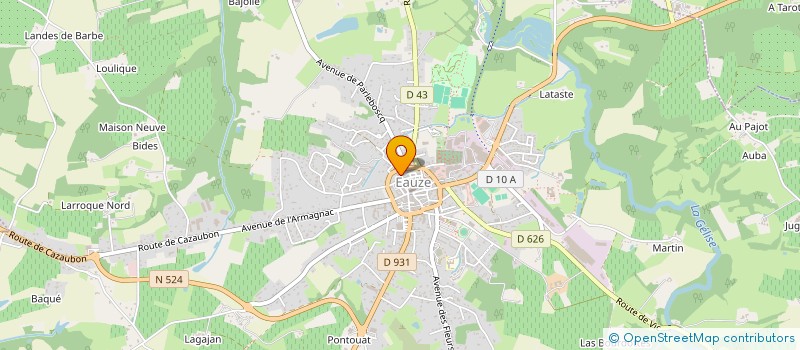 localisation de l'entreprise MONSIEUR CHRISTOPHE LALANNE  PARLEBOSCQ