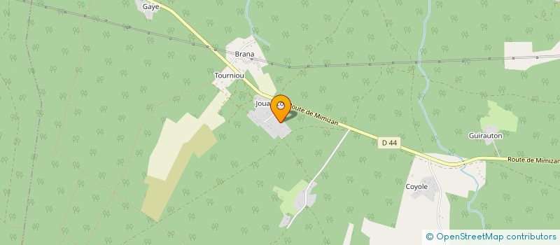 localisation de l'entreprise MONSIEUR CHRISTOPHE LALANNE  ESCOURCE