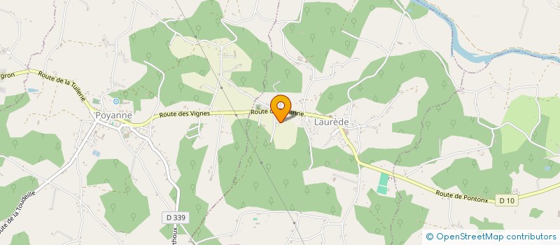 localisation de l'entreprise MONSIEUR CHRISTOPHE LALANNE  LAUREDE