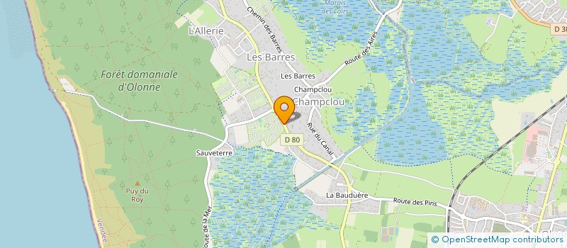 localisation de l'entreprise MONSIEUR CHRISTOPHE LALLOZ à LES SABLES D'OLONNE