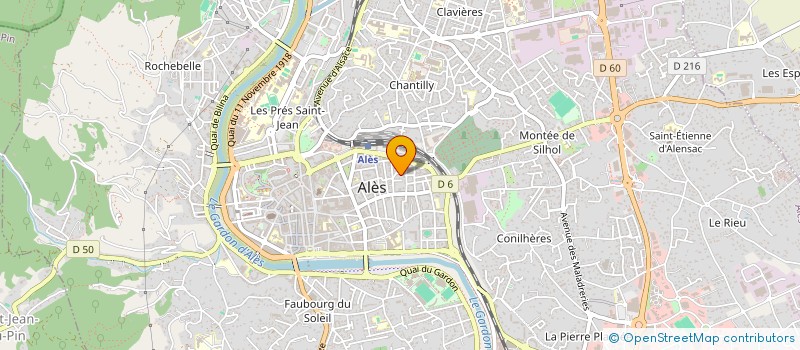 localisation de l'entreprise MONSIEUR CHRISTOPHE LAMARCHE  ALES