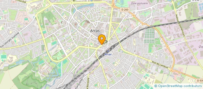 localisation de l'entreprise MONSIEUR CHRISTOPHE LAMARE à ARRAS