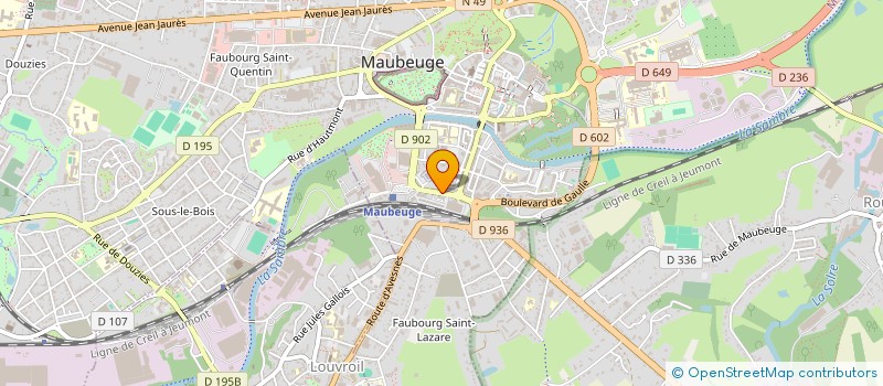 localisation de l'entreprise MONSIEUR CHRISTOPHE LAMBERT  MAUBEUGE