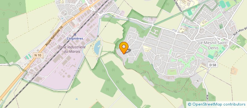 localisation de l'entreprise MONSIEUR CHRISTOPHE LAMBERT  LE MESNIL-SAINT-DENIS