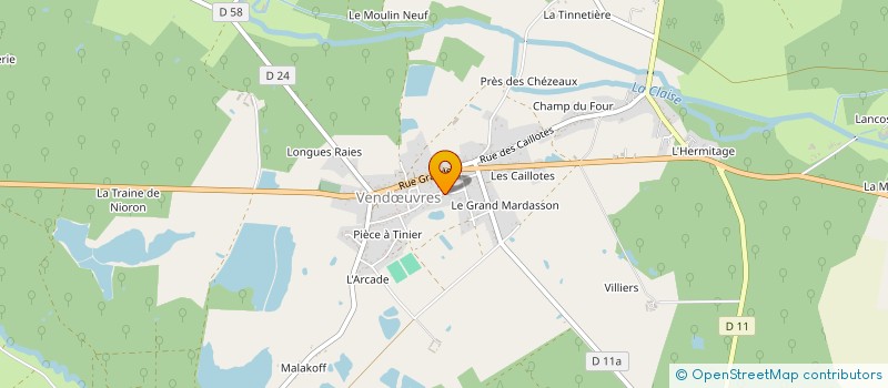 localisation de l'entreprise MONSIEUR CHRISTOPHE LAMBERT à VENDOEUVRES
