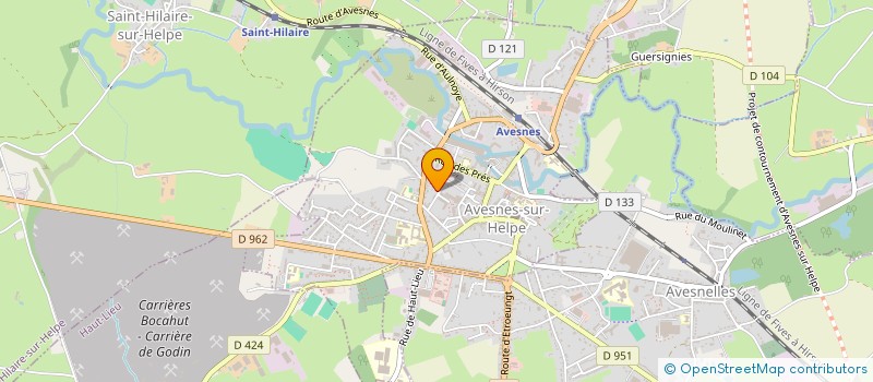 localisation de l'entreprise MONSIEUR CHRISTOPHE LAMENDIN  AVESNES-SUR-HELPE