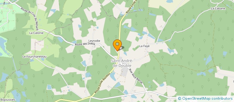 localisation de l'entreprise MONSIEUR CHRISTOPHE LAMOTHE  SAINT-ANDRE-DE-DOUBLE