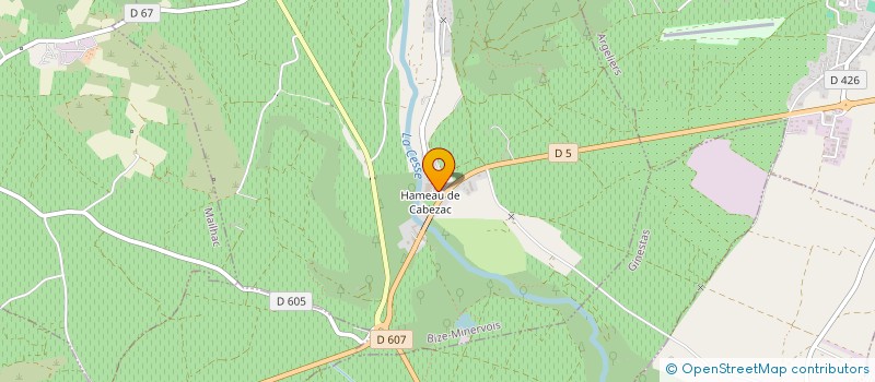 localisation de l'entreprise MONSIEUR CHRISTOPHE LANET  BIZE-MINERVOIS