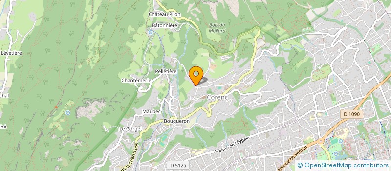 localisation de l'entreprise MONSIEUR CHRISTOPHE LANIECE  CORENC