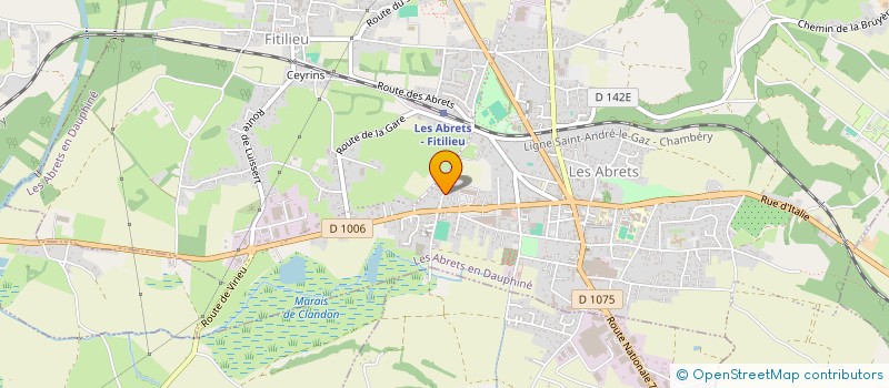 localisation de l'entreprise MONSIEUR CHRISTOPHE LANNEAU  LES ABRETS EN DAUPHINE