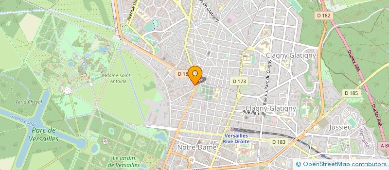localisation de l'entreprise MONSIEUR CHRISTOPHE LAPLAZA à VERSAILLES