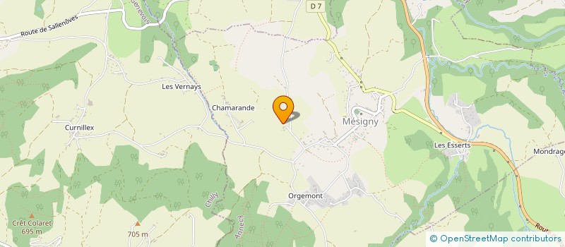 localisation de l'entreprise MONSIEUR CHRISTOPHE LAPORTE  MESIGNY