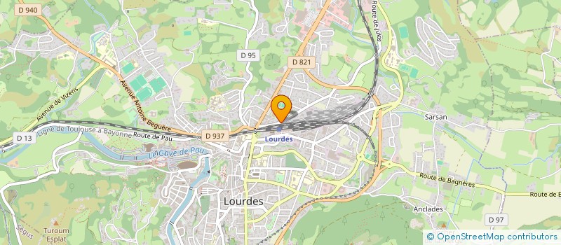 localisation de l'entreprise MONSIEUR CHRISTOPHE LAPOUTGE  LOURDES