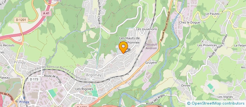localisation de l'entreprise MONSIEUR CHRISTOPHE LAPRAS à ARGONAY