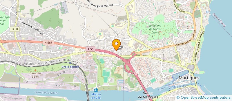 localisation de l'entreprise MONSIEUR CHRISTOPHE LARTAS à MARTIGUES