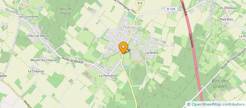 localisation de l'entreprise MONSIEUR CHRISTOPHE LASSALLE  THENAC