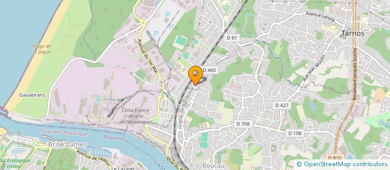 localisation de l'entreprise MONSIEUR CHRISTOPHE LASSALLE  BOUCAU