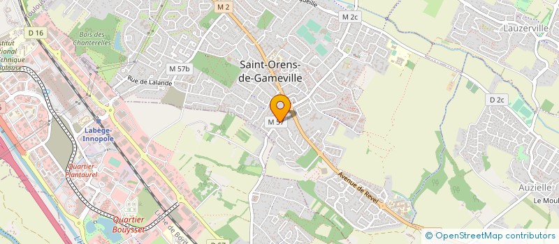 localisation de l'entreprise MONSIEUR CHRISTOPHE LATCHER à SAINT-ORENS-DE-GAMEVILLE