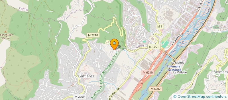 localisation de l'entreprise MONSIEUR CHRISTOPHE LATIL  GATTIERES