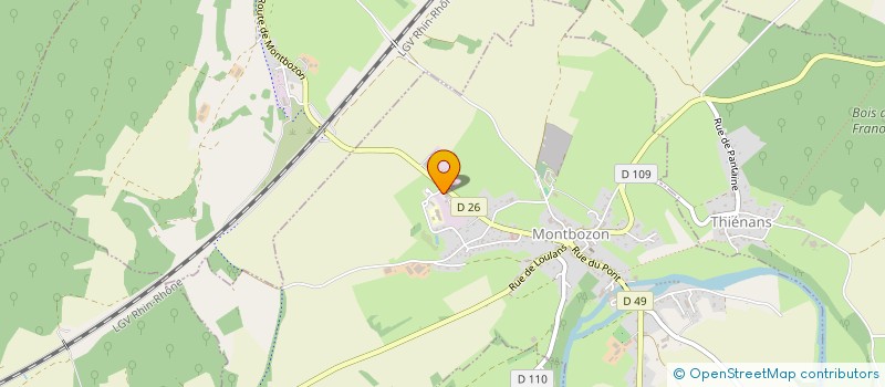 localisation de l'entreprise MONSIEUR CHRISTOPHE LATOUCHE  MONTBOZON