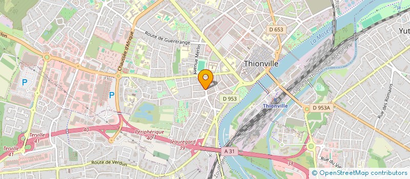 localisation de l'entreprise MONSIEUR CHRISTOPHE LAUDIEN  THIONVILLE