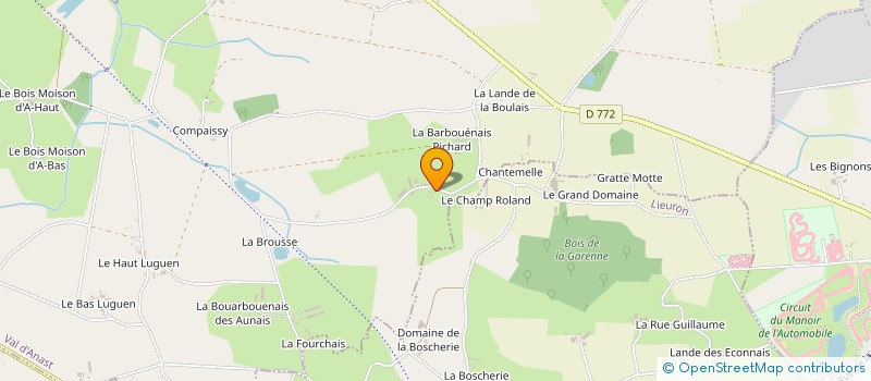 localisation de l'entreprise MONSIEUR CHRISTOPHE LAUNAY  VAL D'ANAST