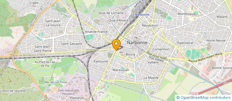 localisation de l'entreprise MONSIEUR CHRISTOPHE LAURENCON  NARBONNE