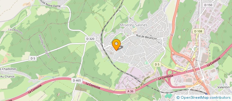 localisation de l'entreprise MONSIEUR CHRISTOPHE LAURENT  MISEREY-SALINES