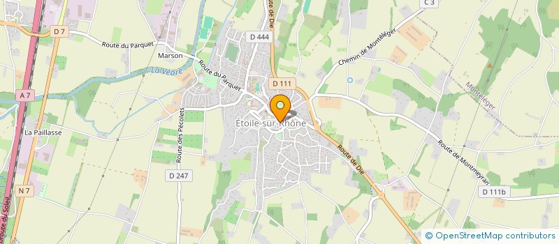 localisation de l'entreprise MONSIEUR CHRISTOPHE LAURENT  ETOILE-SUR-RHONE