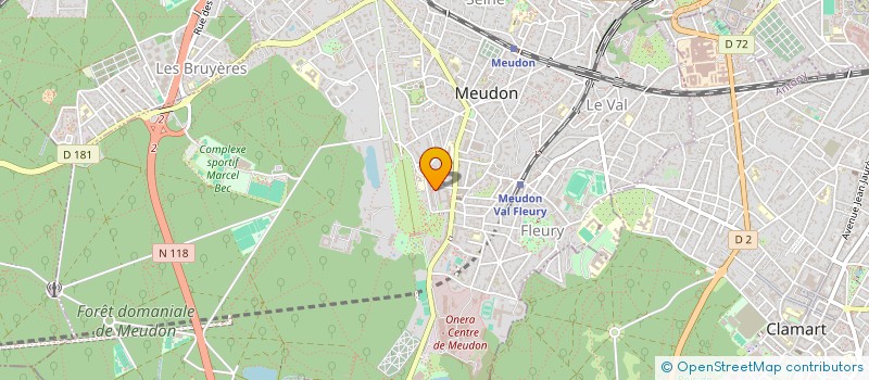 localisation de l'entreprise MONSIEUR CHRISTOPHE LAURET  MEUDON