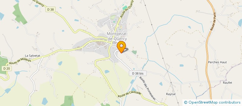 localisation de l'entreprise MONSIEUR CHRISTOPHE LAVAUD  MONTPEZAT-DE-QUERCY