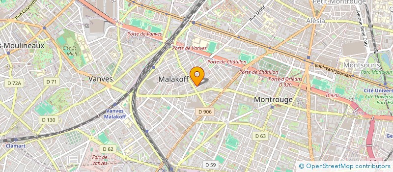 localisation de l'entreprise MONSIEUR CHRISTOPHE LAVERGNE  MALAKOFF