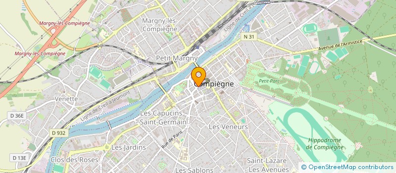 localisation de l'entreprise MONSIEUR CHRISTOPHE LAVIGNE  COMPIEGNE