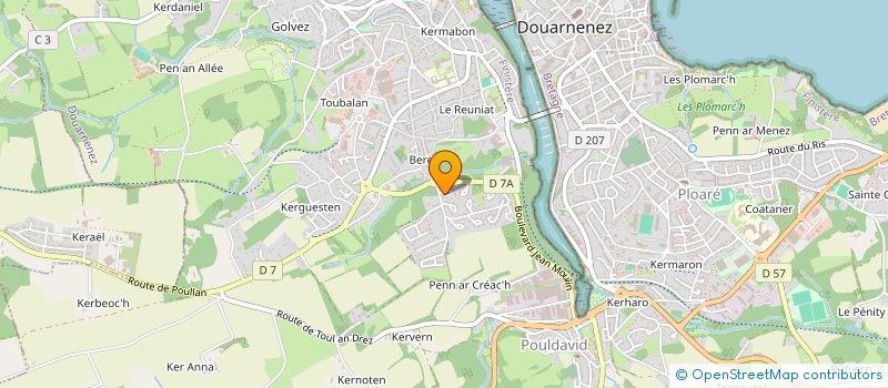 localisation de l'entreprise MONSIEUR CHRISTOPHE LAY à DOUARNENEZ